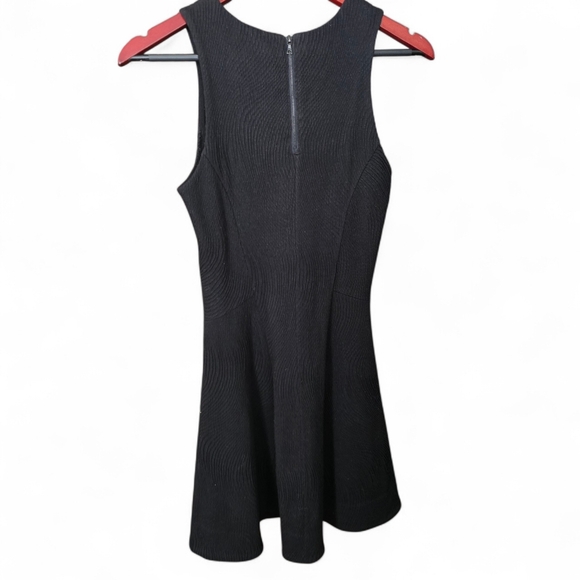 Rag & Bone Black Sleeveless Textured Fit & Flare Dress Size XS - Picture 2 of 6